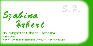 szabina haberl business card